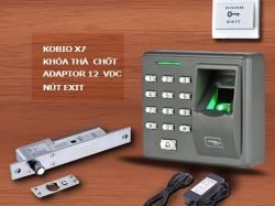 Bộ sản phẩm kiểm soát ra vào dùng vân tay Kobio X7